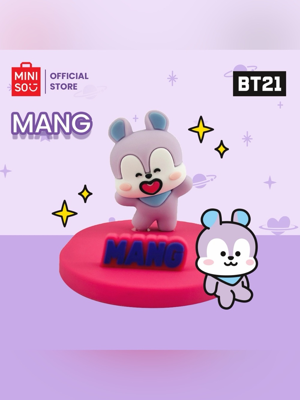 Official BT21 x MINISO Mang Desktop Phone Holder Stand